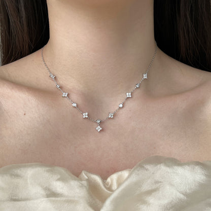 925 Veil of Stars Necklace and Bracelet Jewelry Set