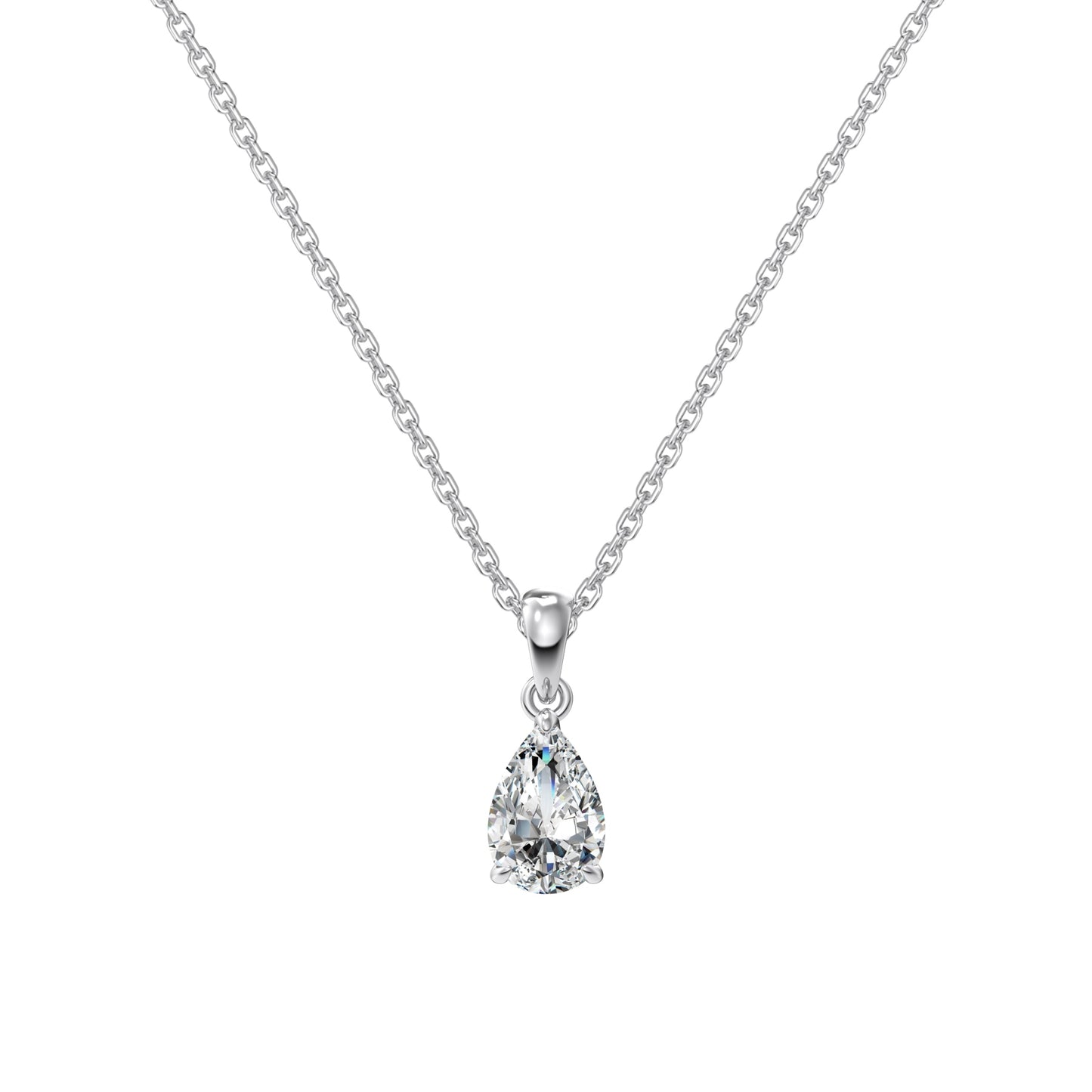 925 Prism Sparkle Necklace, Earrings and Ring Jewelry Set