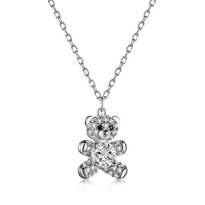 925 Sparkle Bear Necklace