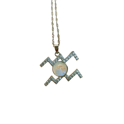 Zodiac Sign Necklace Aquarius