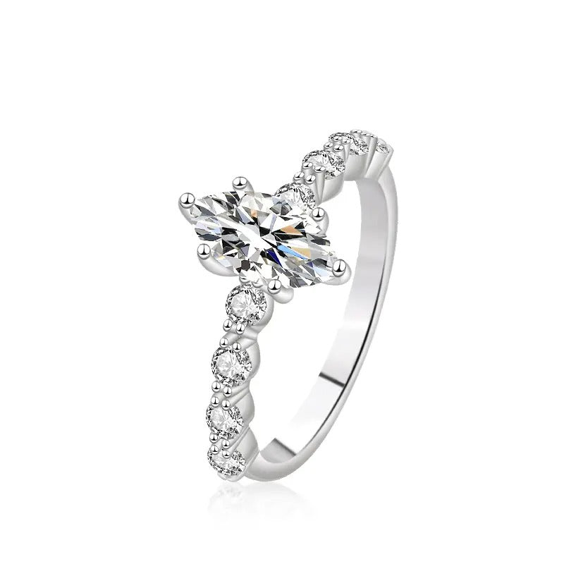 925 Silver Altair Moissanite Diamond Ring