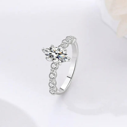 925 Silver Altair Moissanite Diamond Ring