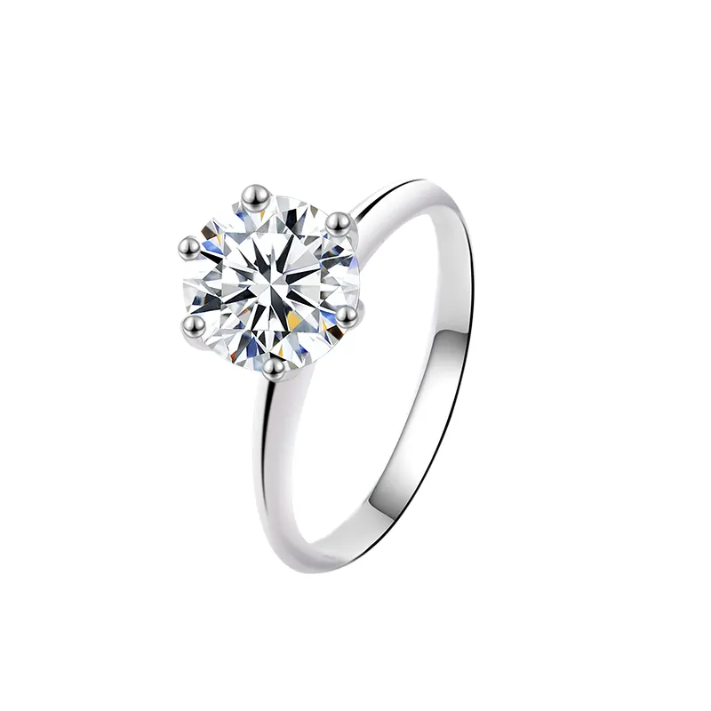 925 Silver Helene Moissanite Diamond Ring