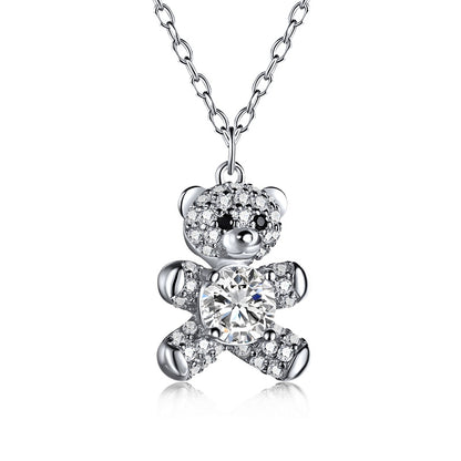 925 Sparkle Bear Necklace